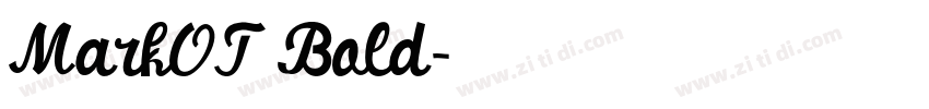 MarkOT Bold字体转换